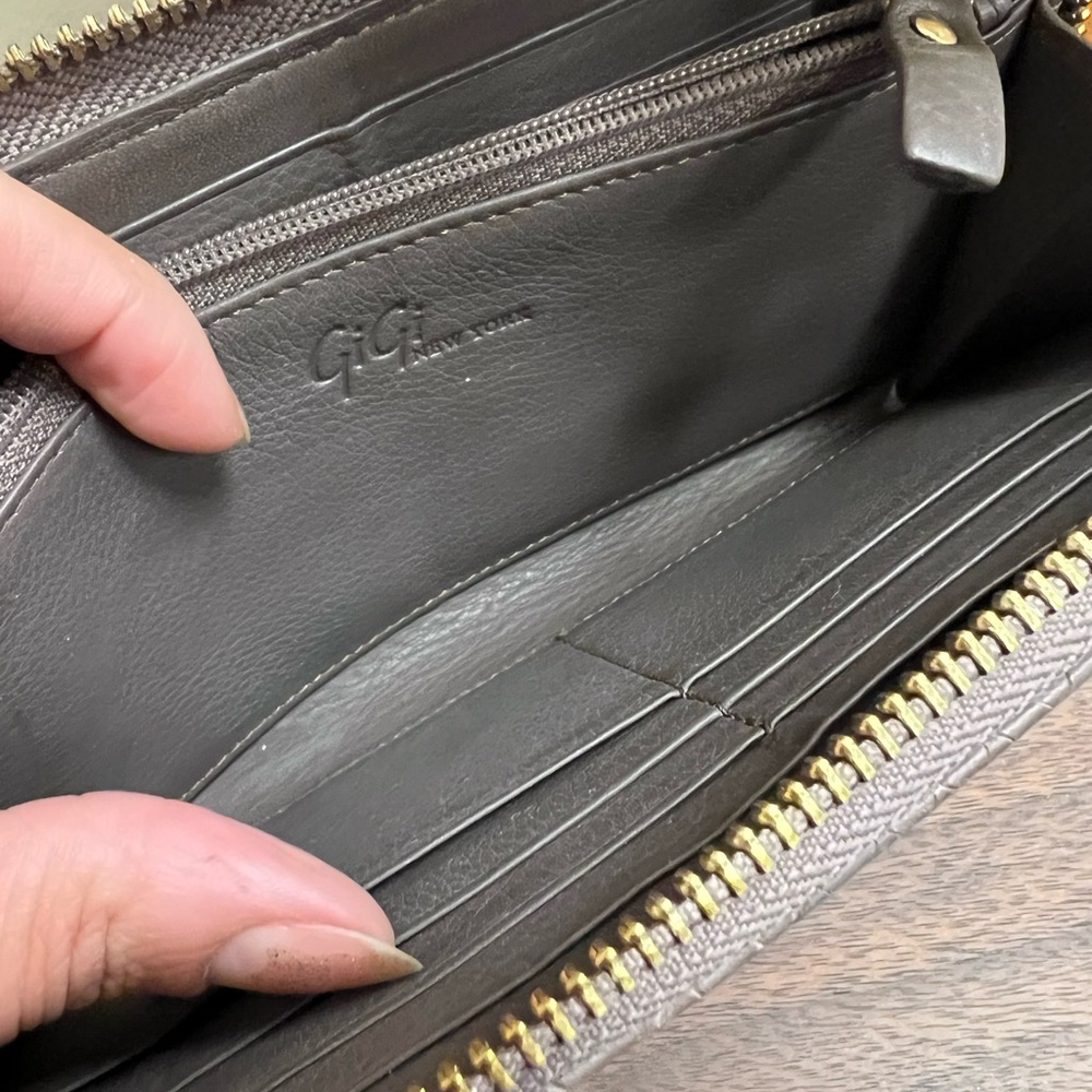 GiGi New York Python-Embossed Zip Wallet - Picture 7 of 9